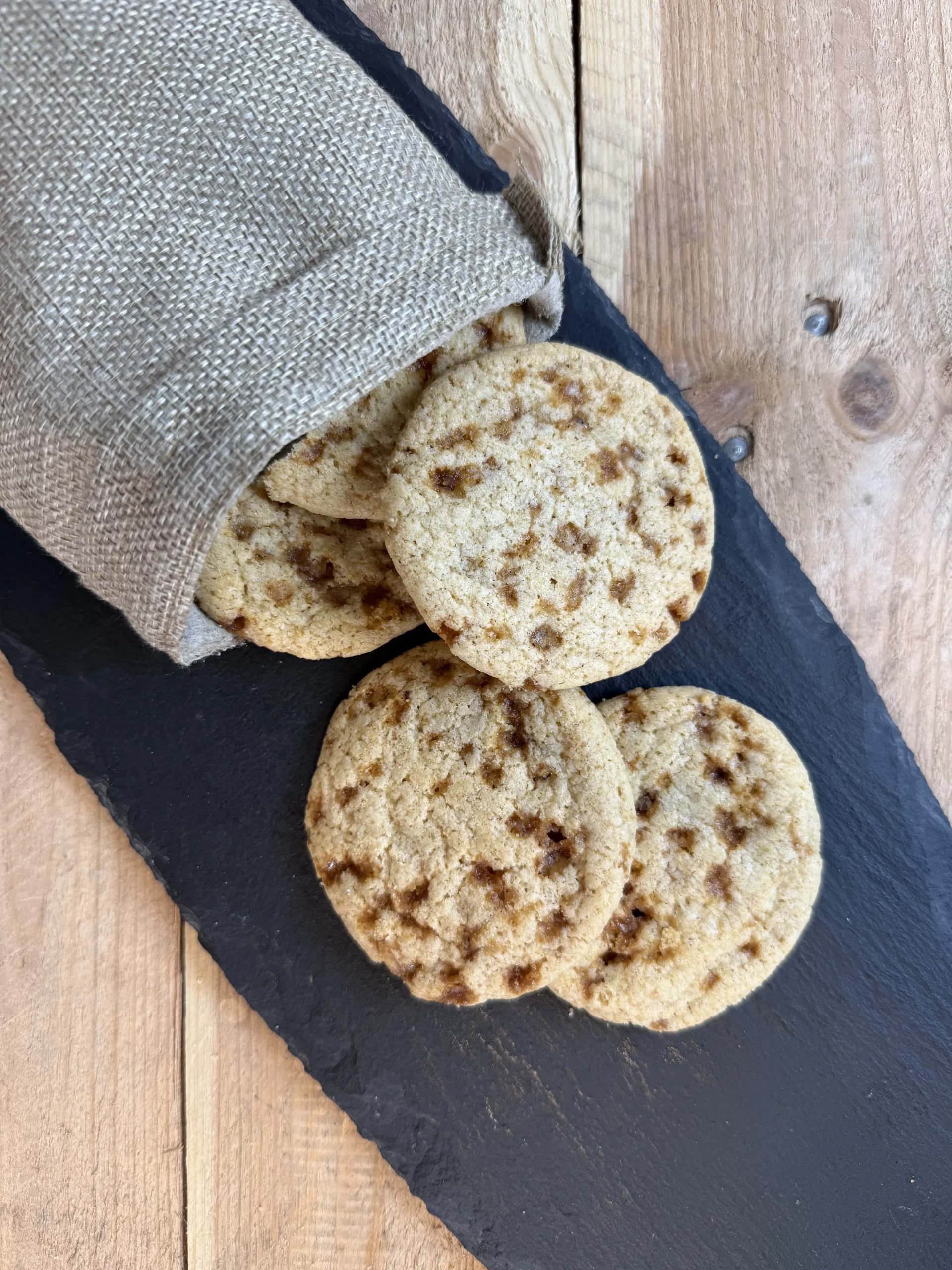 Cookies bio en vrac caramel beurre salé – Sac 1,050 kg, 60 biscuits artisanaux Le Petit Namurois