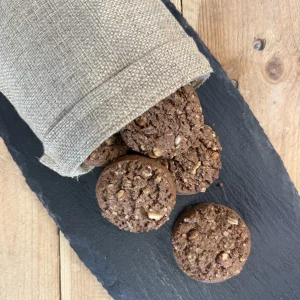 Cookies bio en vrac cacao noisette – Sac 1,050 kg, 60 biscuits artisanaux Le Petit Namurois