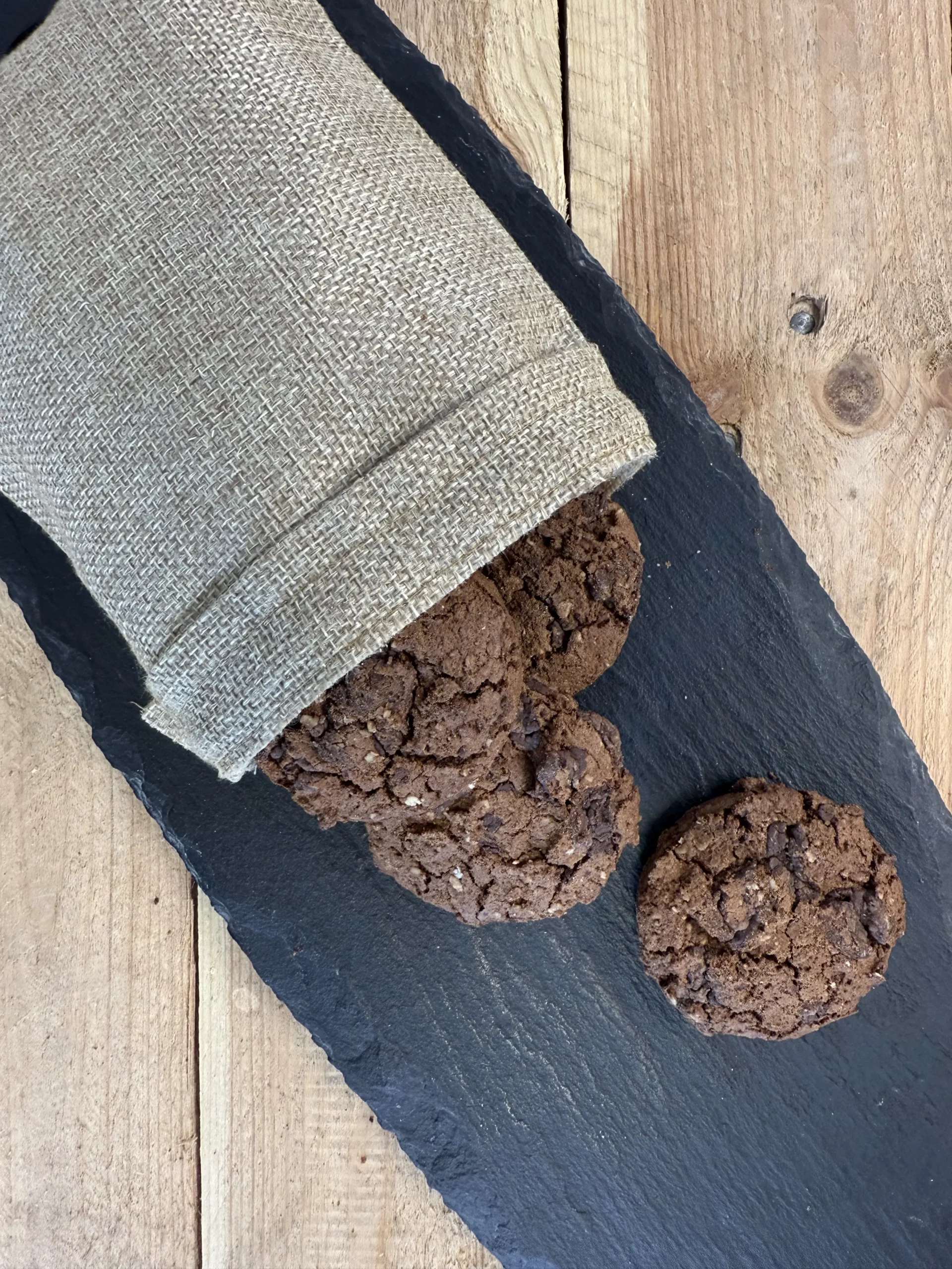 Cookies bio en vrac chocolat noir intense – Sac 1,050 kg, 60 biscuits artisanaux Le Petit Namurois