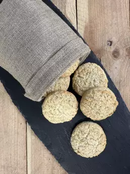 Cookies bio en vrac à la noix de coco – Sac 1,050 kg, 60 biscuits artisanaux Le Petit Namurois