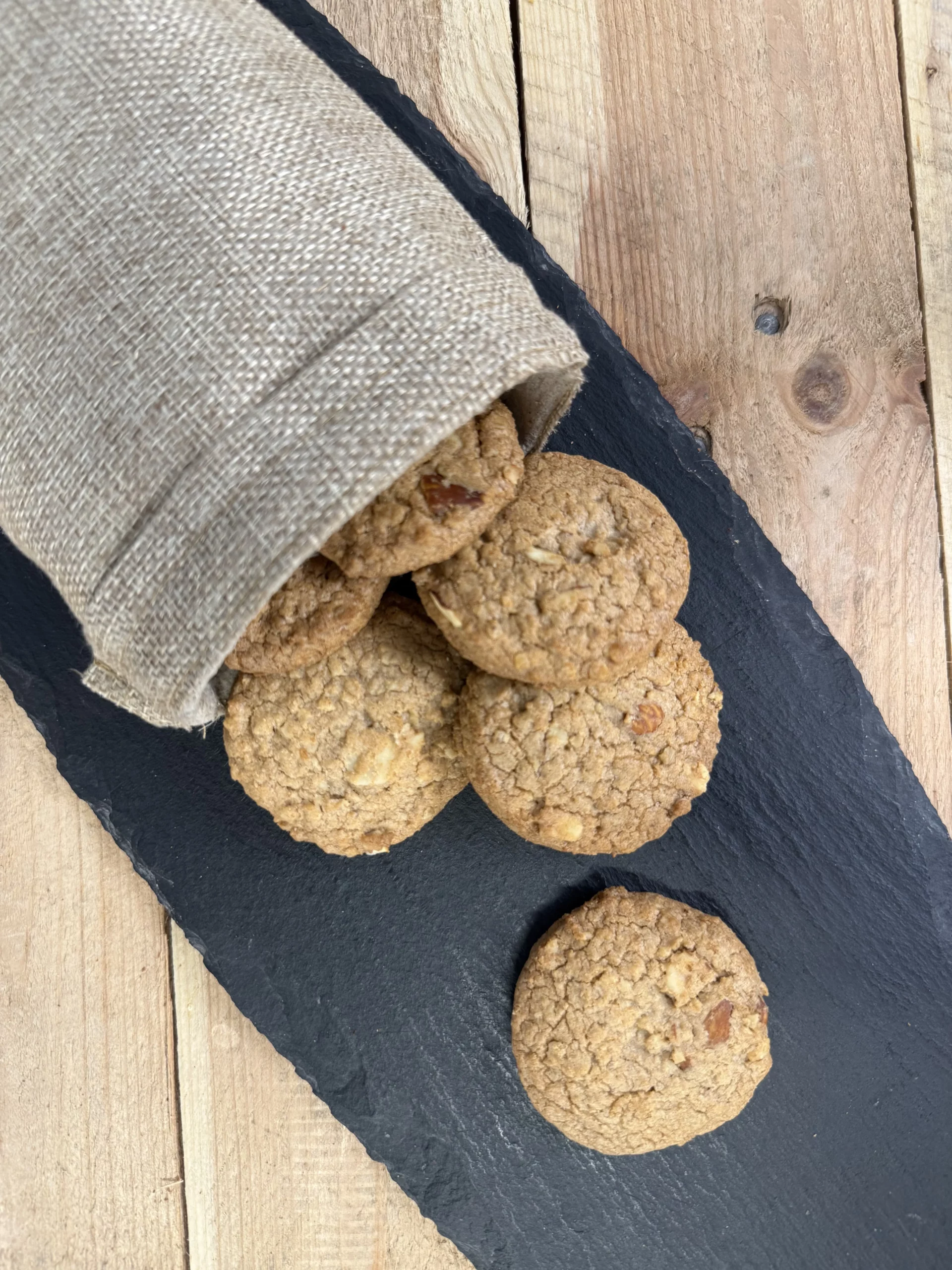 Cookies bio en vrac spéculoos et amandes – Sac 1,050 kg, 60 biscuits artisanaux Le Petit Namurois