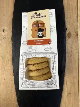 Paquet de cookies bio à la cacahuète 125 g – 5 biscuits artisanaux Le Petit Namurois