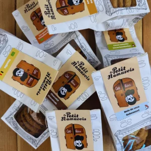 Pack découverte de cookies bio artisanaux Le Petit Namurois – 7 paquets de biscuits belges sans arômes ajoutés