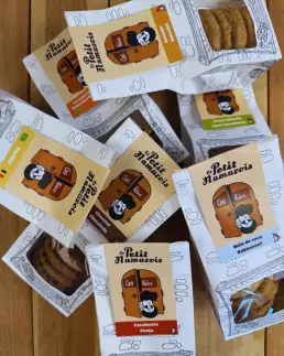 Pack découverte de cookies bio artisanaux Le Petit Namurois – 7 paquets de biscuits belges sans arômes ajoutés